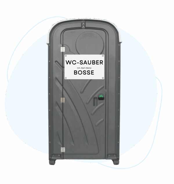 Mobile Toilettenkabine Standard von WC-Sauber und WC Sauba
