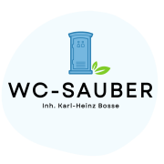WC-Sauber von Inhaber Karl-Heinz Bosse - Logo der WC-Vermietung