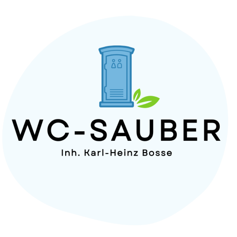 WC-Sauber von Inhaber Karl-Heinz Bosse - Logo der WC-Vermietung
