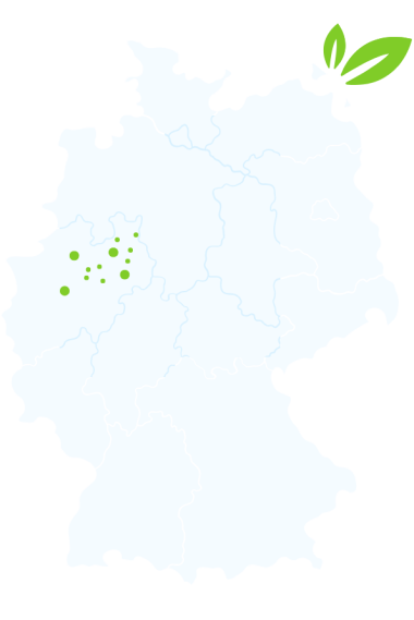Standort und Liefergebiet Bosse und WC Sauba